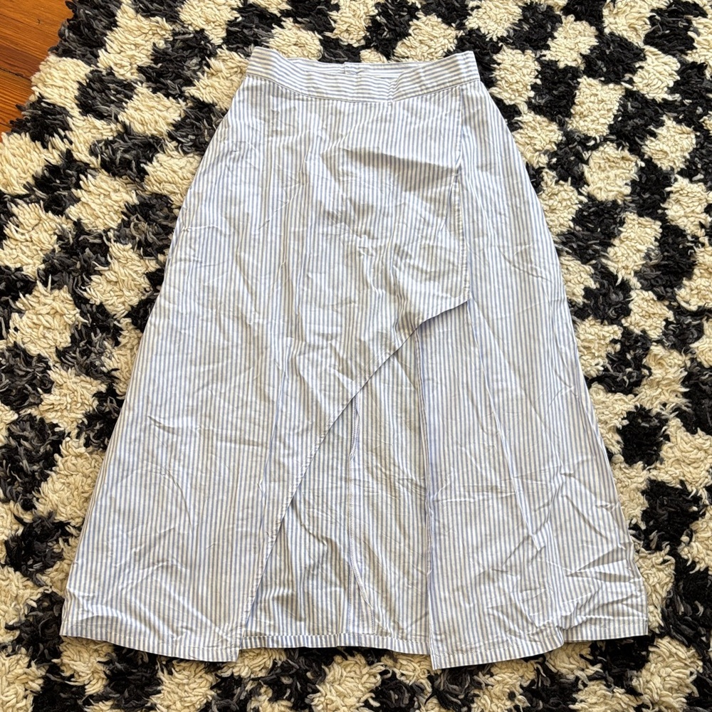 Maurie & Eve striped high low skirt